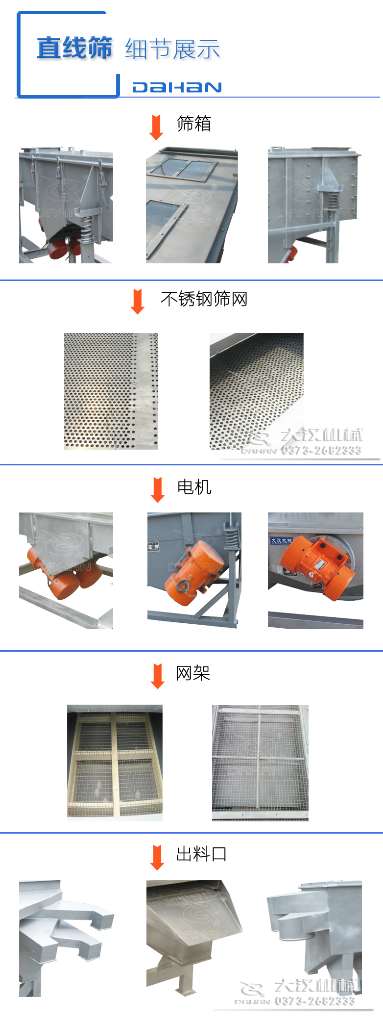 磨料直線振動篩細節(jié)